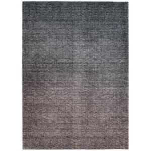 HomeRoots 5' Gray-Charcoal to Brown Ombre Area Rug – Stylish, Washable, Indoor/Outdoor Comfort for Any Space 10' X 14' 577372
