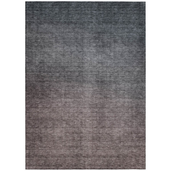 HomeRoots 5' Gray-Charcoal to Brown Ombre Area Rug – Stylish, Washable, Indoor/Outdoor Comfort for Any Space 10' X 14' 577372