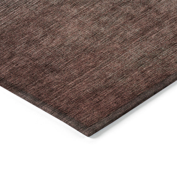 Homeroots 3' Brown Blue And Taupe Ombre Washable Area Rug - Durable, Stylish, Perfect For Indoor Outdoor Use 8' X 10' Polyester 577400