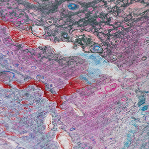 Homeroots 3' Stylish Artichoke Green & Ivory Abstract Washable Area Rug For Indoor & Outdoor Spaces 3' X 5' Polyester 577409