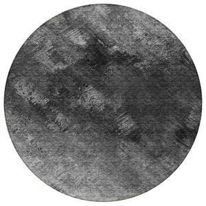 Homeroots 3' Add A Touch Of Elegance With A Navy Blue Abstract Washable Area Rug For Indoor Or Outdoor Use 8' Round Polyester 577501