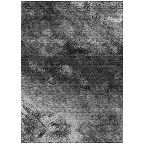 Homeroots 3' Add A Touch Of Elegance With A Navy Blue Abstract Washable Area Rug For Indoor Or Outdoor Use 9' X 12' Polyester 577503