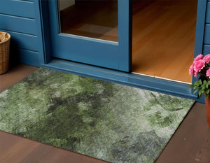 Homeroots 3' Add A Touch Of Elegance With A Navy Blue Abstract Washable Area Rug For Indoor Or Outdoor Use 3' X 5' Polyester 577505