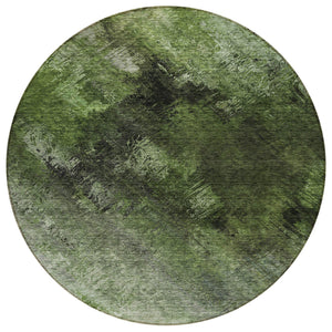 Homeroots 3' Add A Touch Of Elegance With A Navy Blue Abstract Washable Area Rug For Indoor Or Outdoor Use 8' Round Polyester 577507