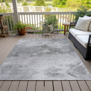 Homeroots 3' Add A Touch Of Elegance With A Navy Blue Abstract Washable Area Rug For Indoor Or Outdoor Use 9' X 12' Polyester 577521
