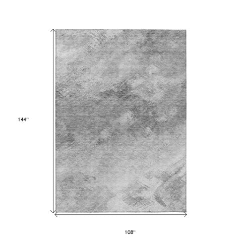 Homeroots 3' Add A Touch Of Elegance With A Navy Blue Abstract Washable Area Rug For Indoor Or Outdoor Use 9' X 12' Polyester 577521