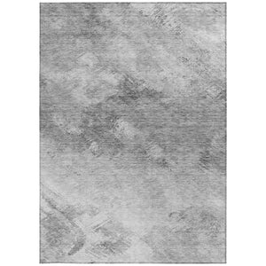 Homeroots 3' Add A Touch Of Elegance With A Navy Blue Abstract Washable Area Rug For Indoor Or Outdoor Use 10' X 14' Polyester 577522