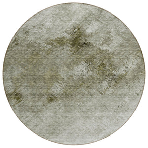 HomeRoots 5' Abstract Washable Indoor Outdoor Area Rug in Taupe, Beige, and Brown - Durable & Stylish Design 8' Round 577525