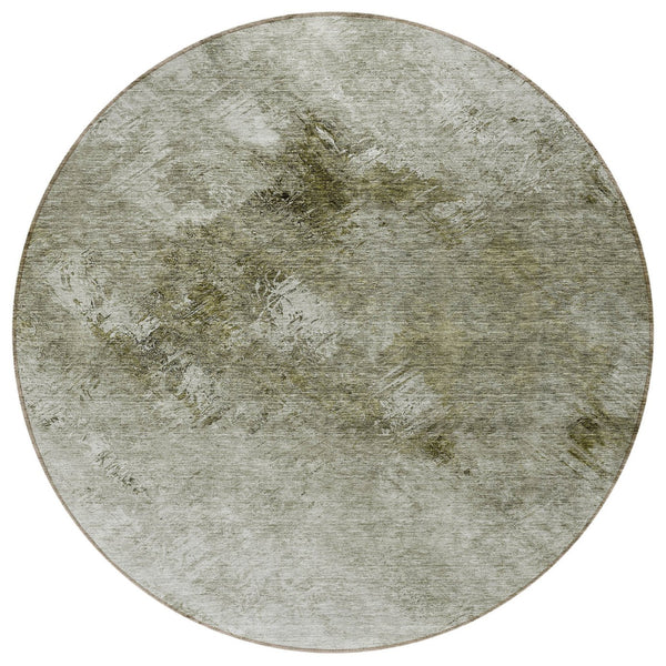 Homeroots 3' Add A Touch Of Elegance With A Navy Blue Abstract Washable Area Rug For Indoor Or Outdoor Use 8' Round Polyester 577525