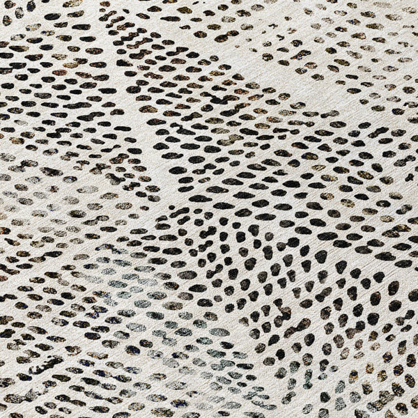 Homeroots 3' Artichoke Green Geometric Washable Area Rug - Durable Indoor Outdoor Design For Versatile Spaces 9' X 12' Polyester 577569