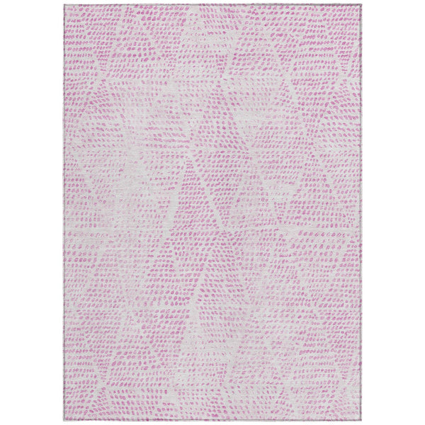 Homeroots 3' Artichoke Green Geometric Washable Area Rug - Durable Indoor Outdoor Design For Versatile Spaces 3' X 5' Polyester 577577