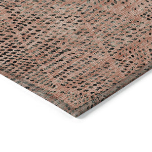 Homeroots 3' Artichoke Green Geometric Washable Area Rug - Durable Indoor Outdoor Design For Versatile Spaces 3' X 5' Polyester 577589