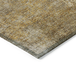 Homeroots 3' Beige Taupe And Ivory Abstract Washable Area Rug For Indoor And Outdoor Spaces, Stylish & Durable 5' X 8' Polyester 577638