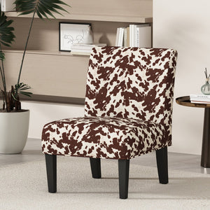 English Elm Accent Chair with Tapered Rubberwood Legs Plush Upholstered Seat Modern Living Room 57764.00NVLT