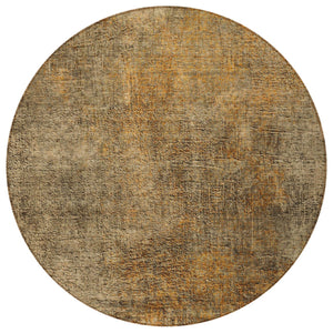 Homeroots 3' Beige Taupe And Ivory Abstract Washable Area Rug For Indoor And Outdoor Spaces, Stylish & Durable 8' Round Polyester 577645