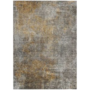 HomeRoots 5' Modern Abstract Washable Area Rug in Gray, Silver, and Charcoal - Perfect for Indoor & Outdoor Use 5' X 8' 577650