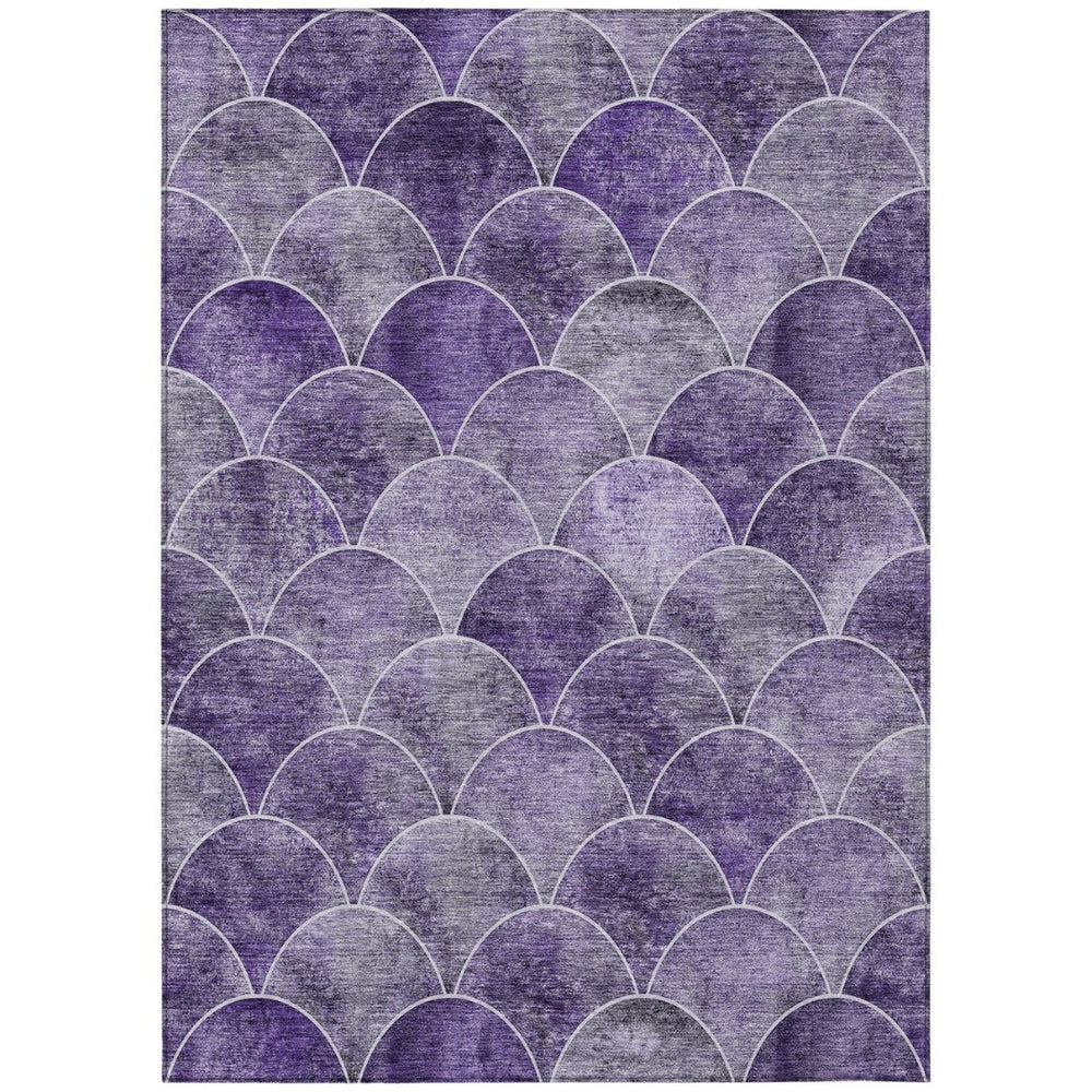HomeRoots 9' Purple Lilac and Lavender Abstract Area Rug – Stylish, Washable for Indoor and Outdoor Spaces 9' X 12' 577683