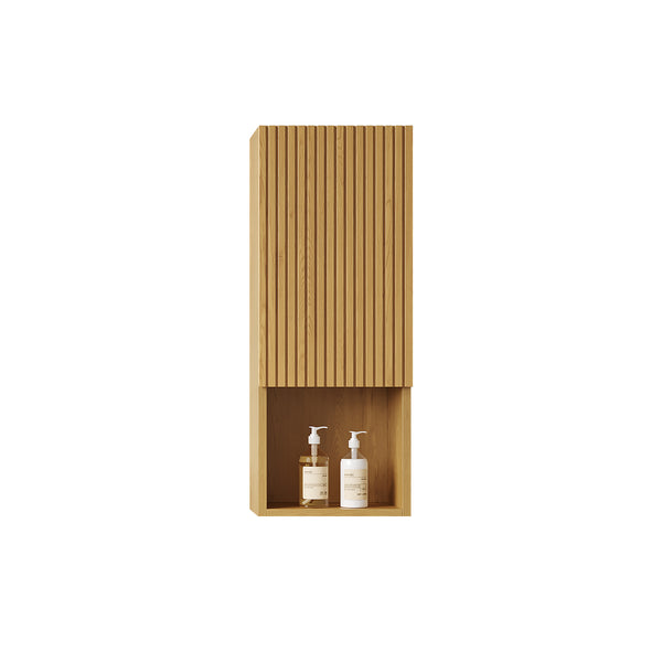 English Elm Mitch 41" Wall-Mounted Cabinet Set - Stylish Corolla Oak Storage For Bathrooms, Living Rooms & More! W2615S00142