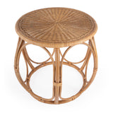 Savannah Round Woven Rattan End Table 5777404 Natural Butler Specialty