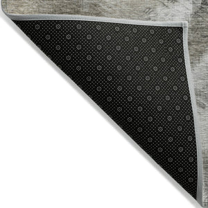 Homeroots 3' Beige Taupe And Gray Abstract Washable Area Rug For Indoor And Outdoor Comfort And Style 8' X 10' Polyester 577748