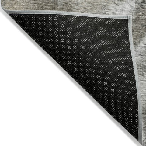 Homeroots 3' Beige Taupe And Gray Abstract Washable Area Rug For Indoor And Outdoor Comfort And Style 9' X 12' Polyester 577749