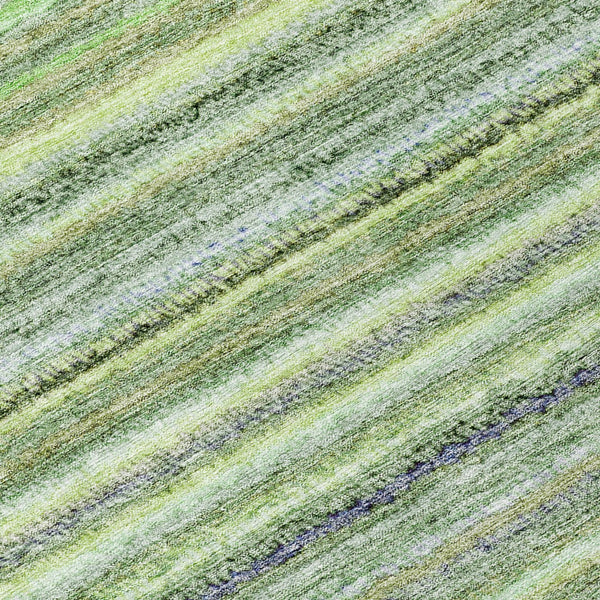 Homeroots 3' Denim Blue And Gray Striped Washable Area Rug For Indoor And Outdoor Use – Durable & Stylish! 8' Round Polyester 577789