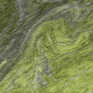 Homeroots 3' Denim Blue And Sky Blue Abstract Washable Area Rug – Perfect For Indoor And Outdoor Spaces! 8' Round Polyester 577831