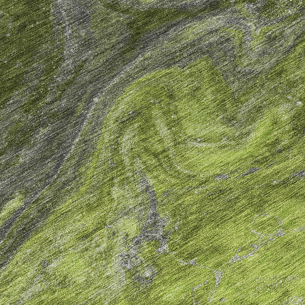 Homeroots 3' Denim Blue And Sky Blue Abstract Washable Area Rug – Perfect For Indoor And Outdoor Spaces! 8' Round Polyester 577831