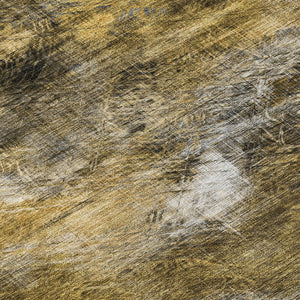 Homeroots 3' Beige Taupe And Gray Abstract Washable Area Rug For Indoor And Outdoor Comfort And Style 8' Round Polyester 577885