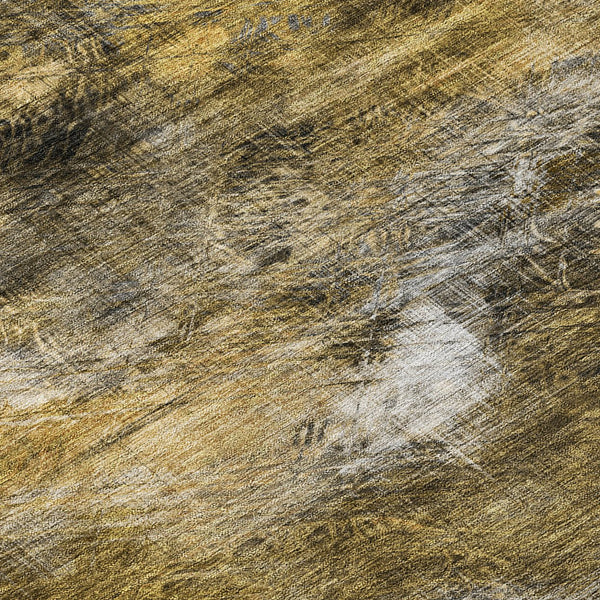 Homeroots 3' Beige Taupe And Gray Abstract Washable Area Rug For Indoor And Outdoor Comfort And Style 8' Round Polyester 577885