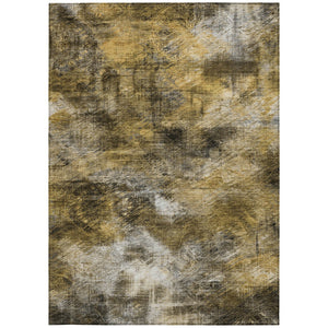 Homeroots 3' Beige Taupe And Gray Abstract Washable Area Rug For Indoor And Outdoor Comfort And Style 10' X 14' Polyester 577888