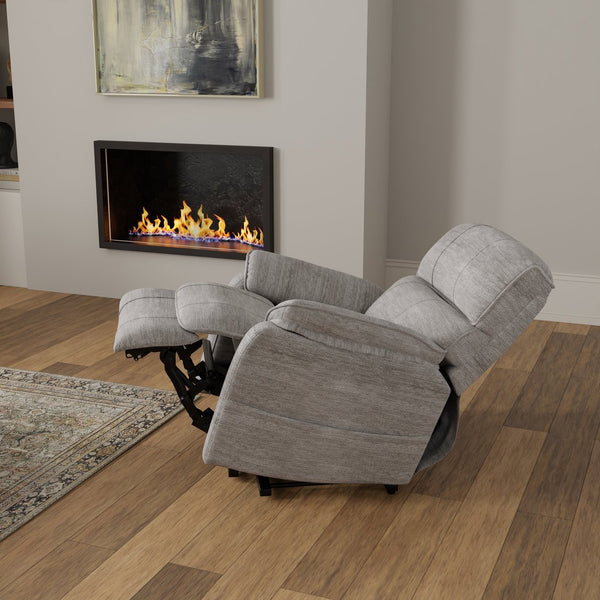 English Elm Plush Lucie Dove Power Lift Chair with Ultra-Plush Upholstery, USB Port, Dual Pockets, Quiet Lift Recliner B339P409523