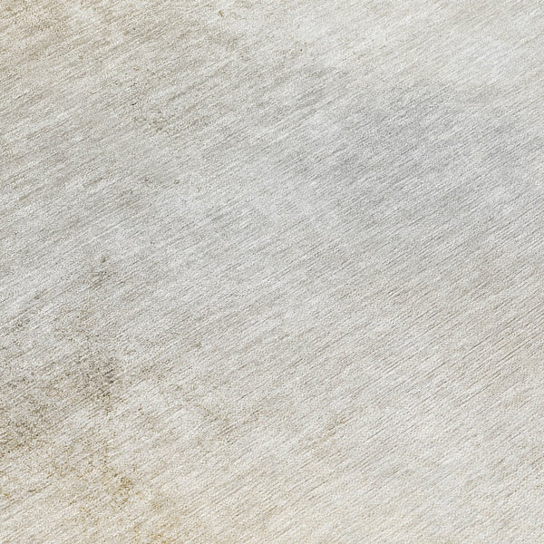 Homeroots 3' Ombre Beige Sky Blue And Teal Indoor Outdoor Area Rug – Durable, Washable, Stain Resistant Design 8' Round Polyester 577916