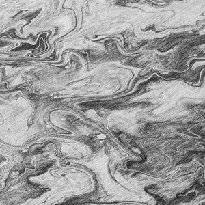 Homeroots 3' Abstract Washable Indoor Outdoor Area Rug In Beige Blue And Taupe - Durable & Stylish Design 8' Round Polyester 577958