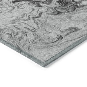 Homeroots 3' Abstract Washable Indoor Outdoor Area Rug In Beige Blue And Taupe - Durable & Stylish Design 10' X 14' Polyester 577961