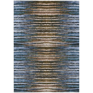 HomeRoots 9' Coastal-Inspired Striped Area Rug – Durable, Washable, and Perfect for Indoor or Outdoor Spaces 9' X 12' 577984