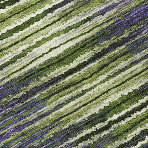 Homeroots 3' Beige Tan And Taupe Striped Washable Area Rug - Stylish Indoor Outdoor Décor For Any Space 8' Round Polyester 577994