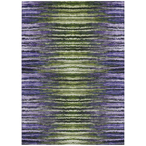 Homeroots 3' Beige Tan And Taupe Striped Washable Area Rug - Stylish Indoor Outdoor Décor For Any Space 9' X 12' Polyester 577996