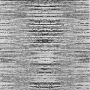 Homeroots 3' Beige Tan And Taupe Striped Washable Area Rug - Stylish Indoor Outdoor Décor For Any Space 3' X 5' Polyester 577998