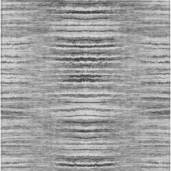 Homeroots 3' Beige Tan And Taupe Striped Washable Area Rug - Stylish Indoor Outdoor Décor For Any Space 5' X 8' Polyester 577999