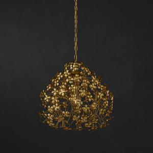 Cloverfield Gold Pendant - Elegant Shamrock-Inspired Ceiling Light Fixture for Glamorous Spaces