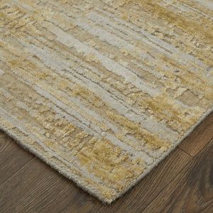 Feizy Rugs Eas69fqf Eastfield Modern Abstract Hand-loomed Viscose And Wool Rug - Artisanal Style For Any Space Yellow,Ivory,Gold Viscose,Wool Eas69fqfgldivye10