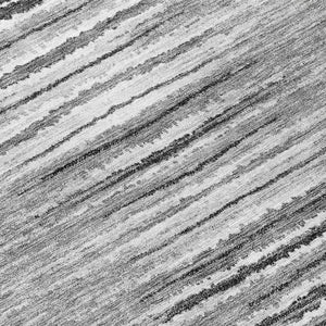 Homeroots 3' Beige Tan And Taupe Striped Washable Area Rug - Stylish Indoor Outdoor Décor For Any Space 8' Round Polyester 578000