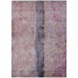 Homeroots 3' Blue And Gold Abstract Washable Rug - Versatile Indoor Outdoor Area Rug For Home And Patio Decor 5' X 8' Polyester 578017