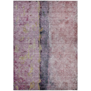 HomeRoots 9' Abstract Blush Pink and Purple Area Rug - Stylish, Washable, Durable for Indoor and Outdoor Spaces 9' X 12' 578020