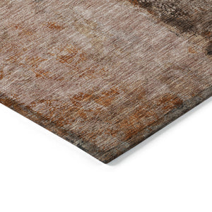 Homeroots 3' Blue And Gold Abstract Washable Rug - Versatile Indoor Outdoor Area Rug For Home And Patio Decor 9' X 12' Polyester 578044