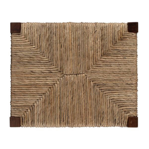 Butler Specialty Valencia Counter Stool: Stylish Woven Seat, Tapered Mahogany Legs For Modern Dining Spaces Dark Brown Mahogany,Banana Leaf,Plywood 5780476-butler