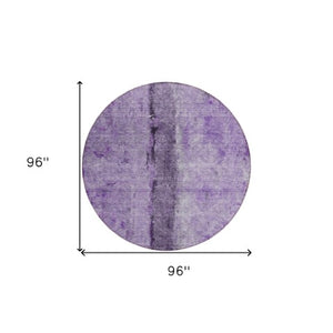 Homeroots 3' Blue And Gold Abstract Washable Rug - Versatile Indoor Outdoor Area Rug For Home And Patio Decor 8' Round Polyester 578048