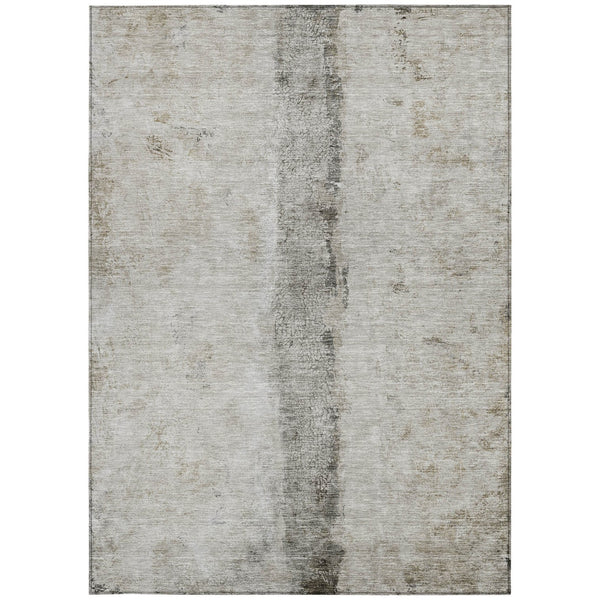 Homeroots 3' Blue And Gold Abstract Washable Rug - Versatile Indoor Outdoor Area Rug For Home And Patio Decor 3' X 5' Polyester 578052