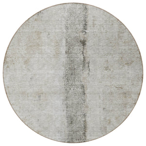 Homeroots 3' Blue And Gold Abstract Washable Rug - Versatile Indoor Outdoor Area Rug For Home And Patio Decor 8' Round Polyester 578054